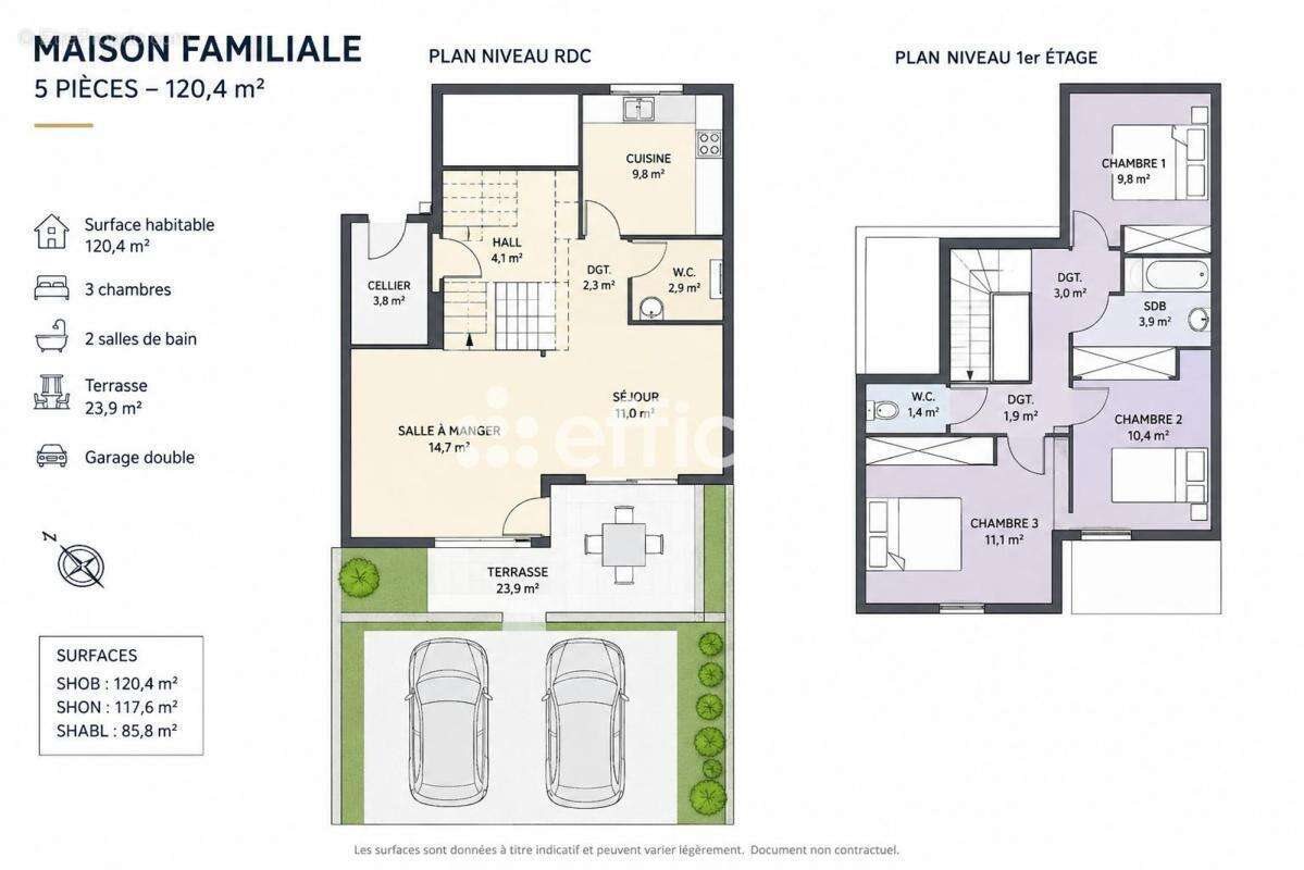 Maison à vendre, 86m², Cournonsec