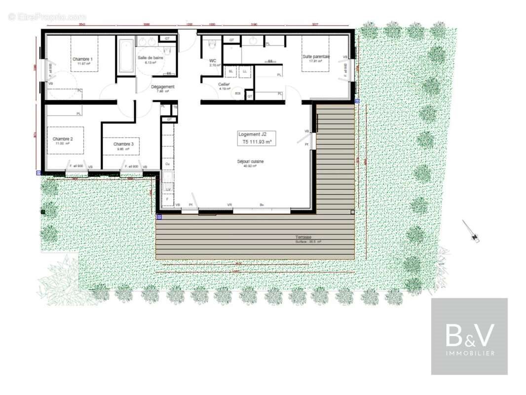 Appartement à vendre, 112m², Bidart