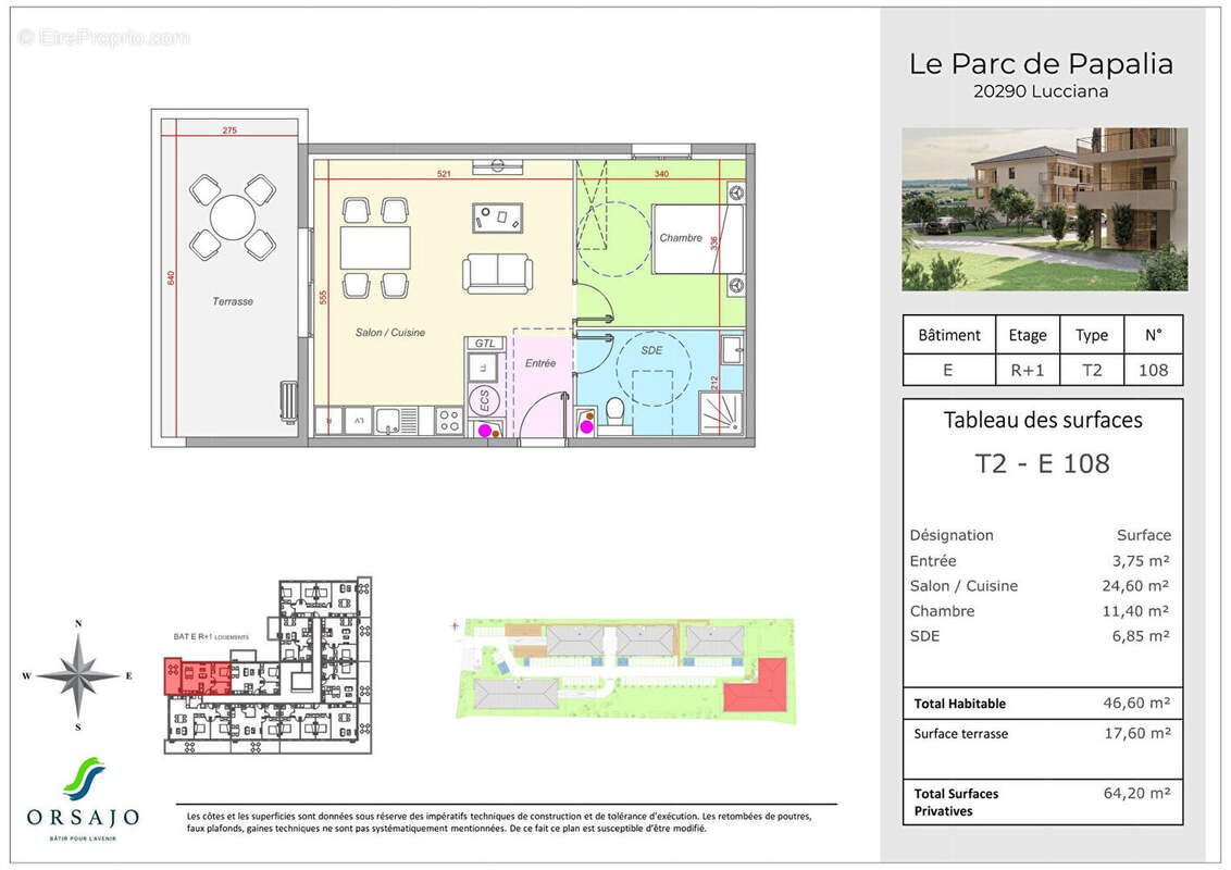 Appartement à vendre, 46m², Lucciana
