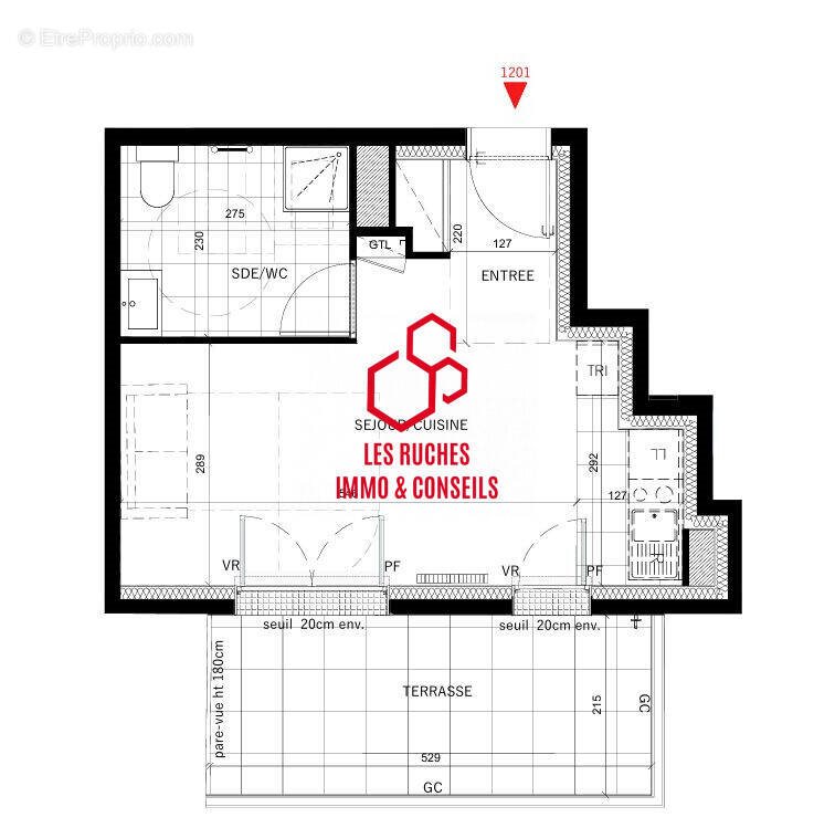 Appartement à vendre, 29m², Colombes