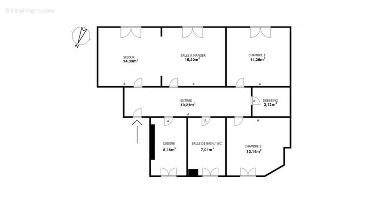Appartement à vendre, 85m², Courbevoie