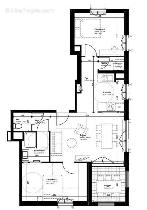 Appartement à vendre, 63m², La Rochelle