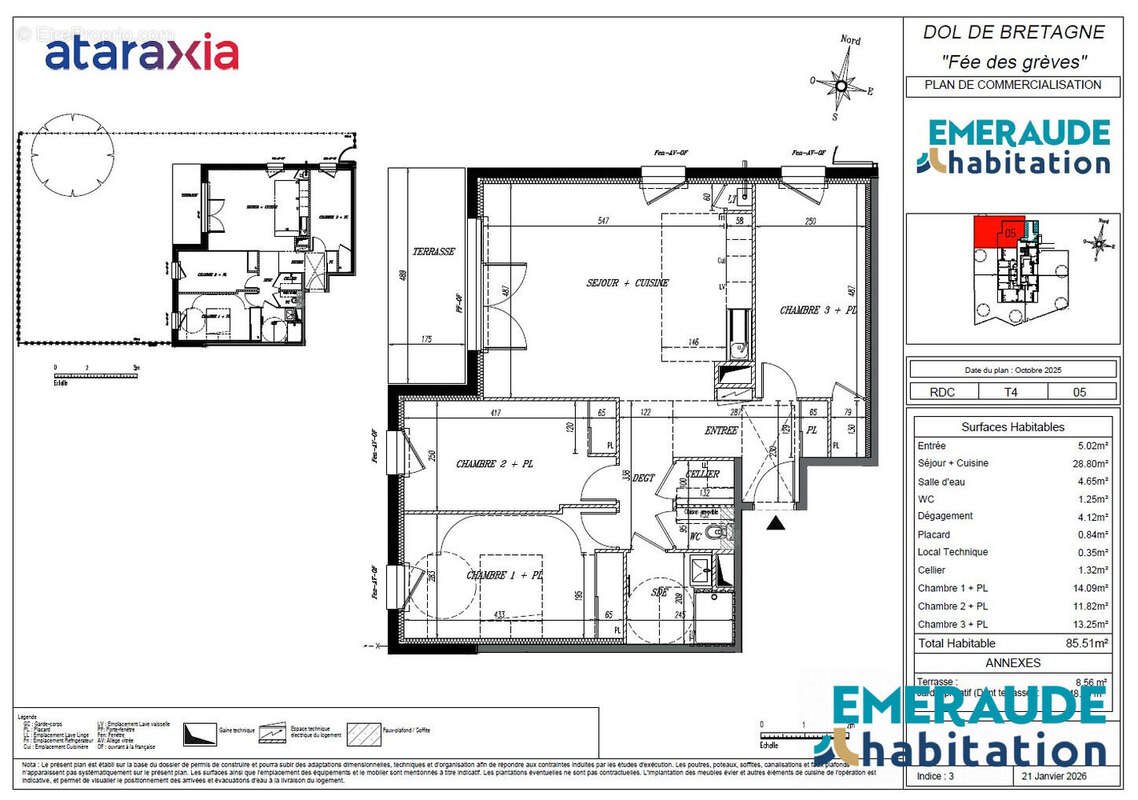 Appartement à vendre, 85m², Dol-de-Bretagne