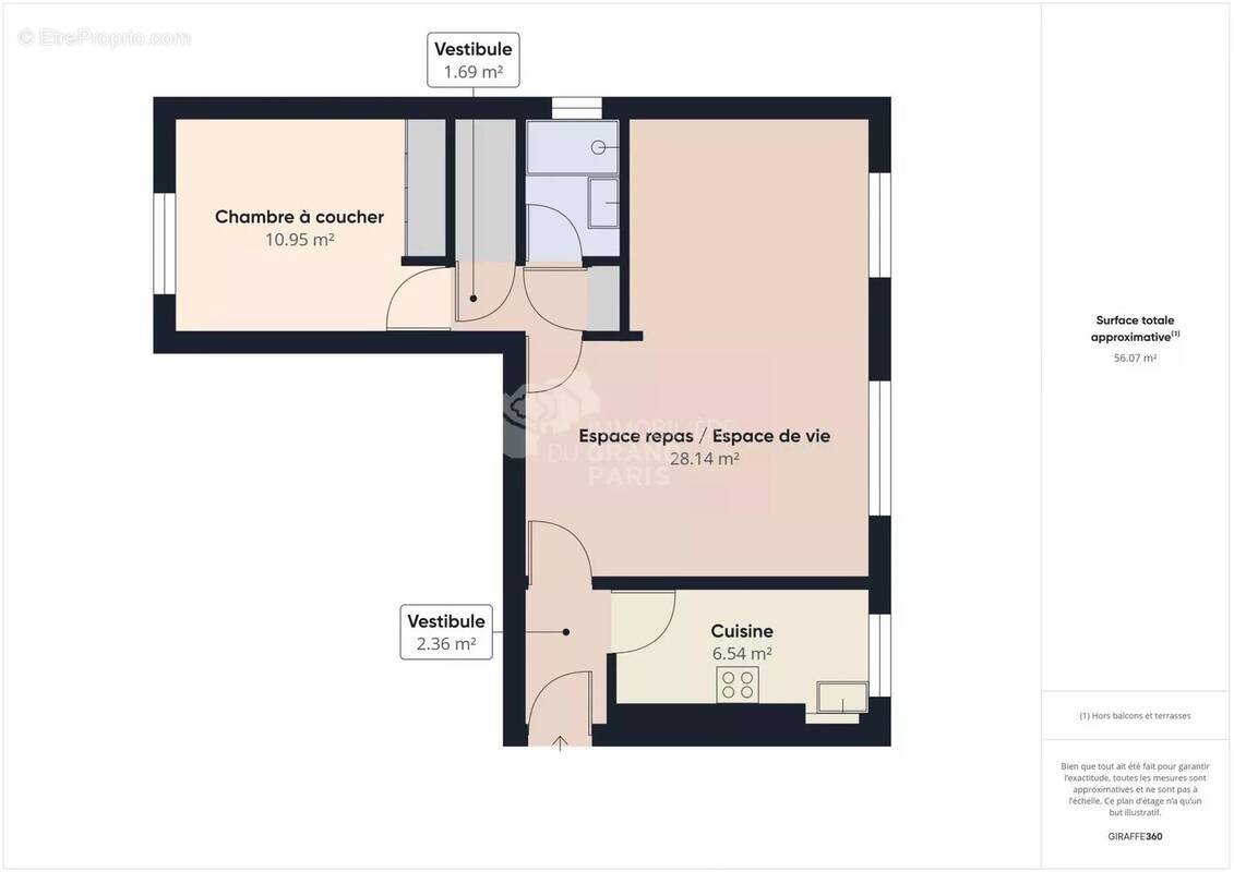Appartement à vendre, 55m², Vitry-sur-Seine