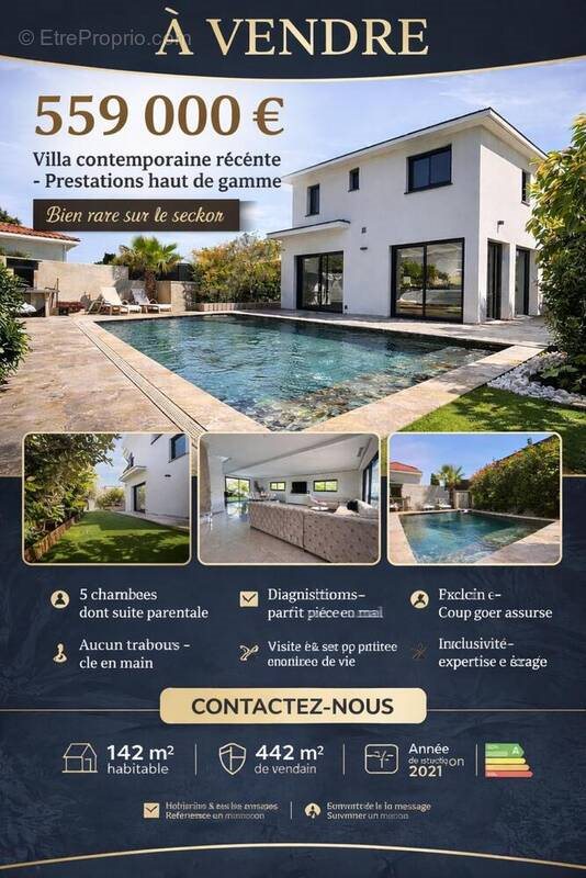 Maison à vendre, 142m², Montarnaud