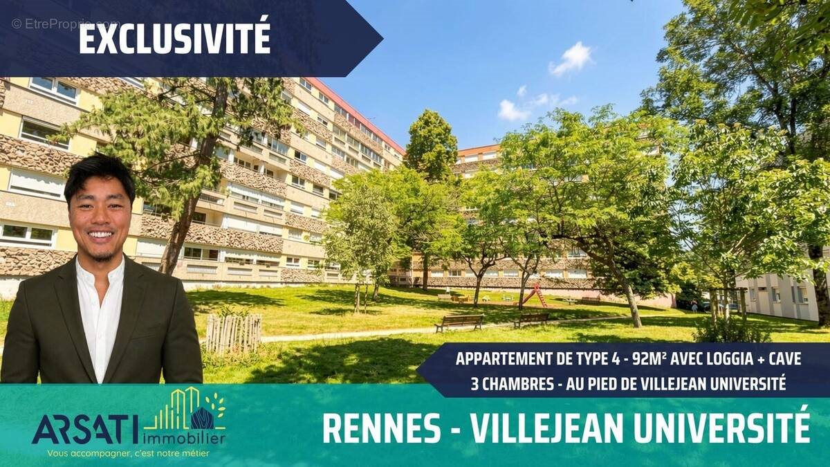 Appartement à vendre, 92m², Rennes