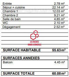 Appartement à vendre, 55m², Villejuif