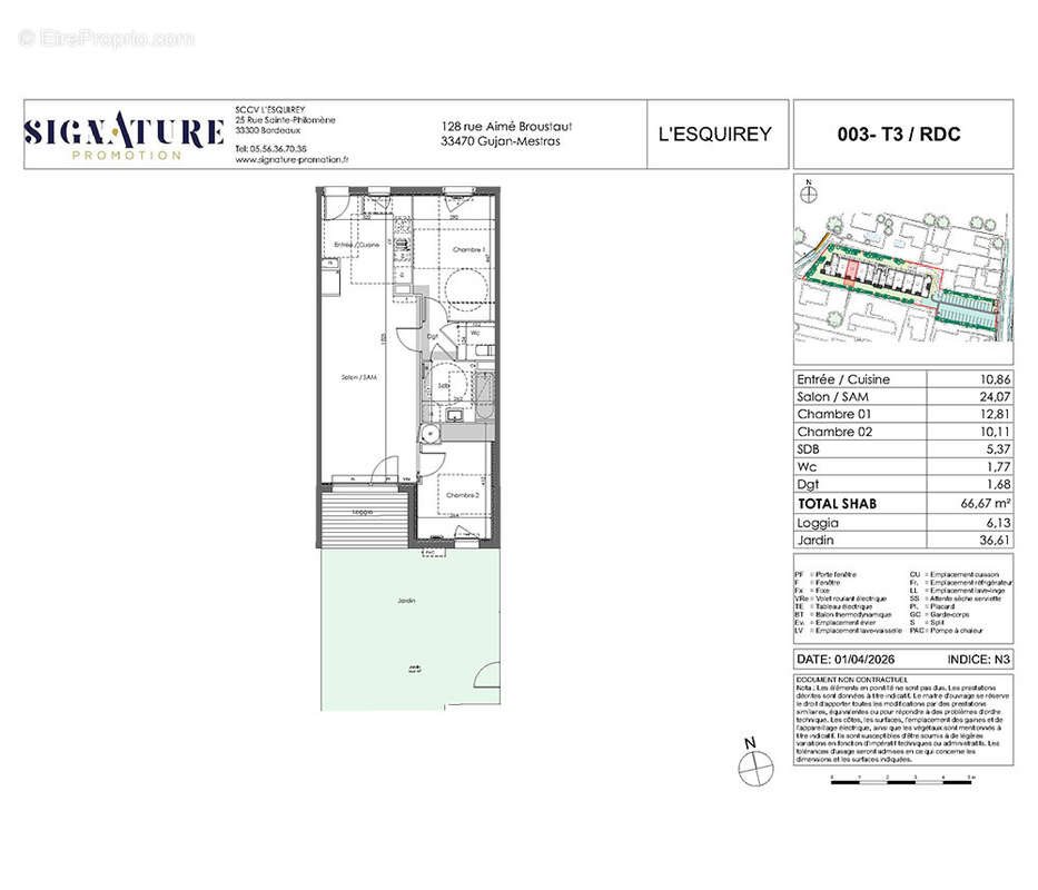 Appartement à vendre, 67m², Gujan-Mestras