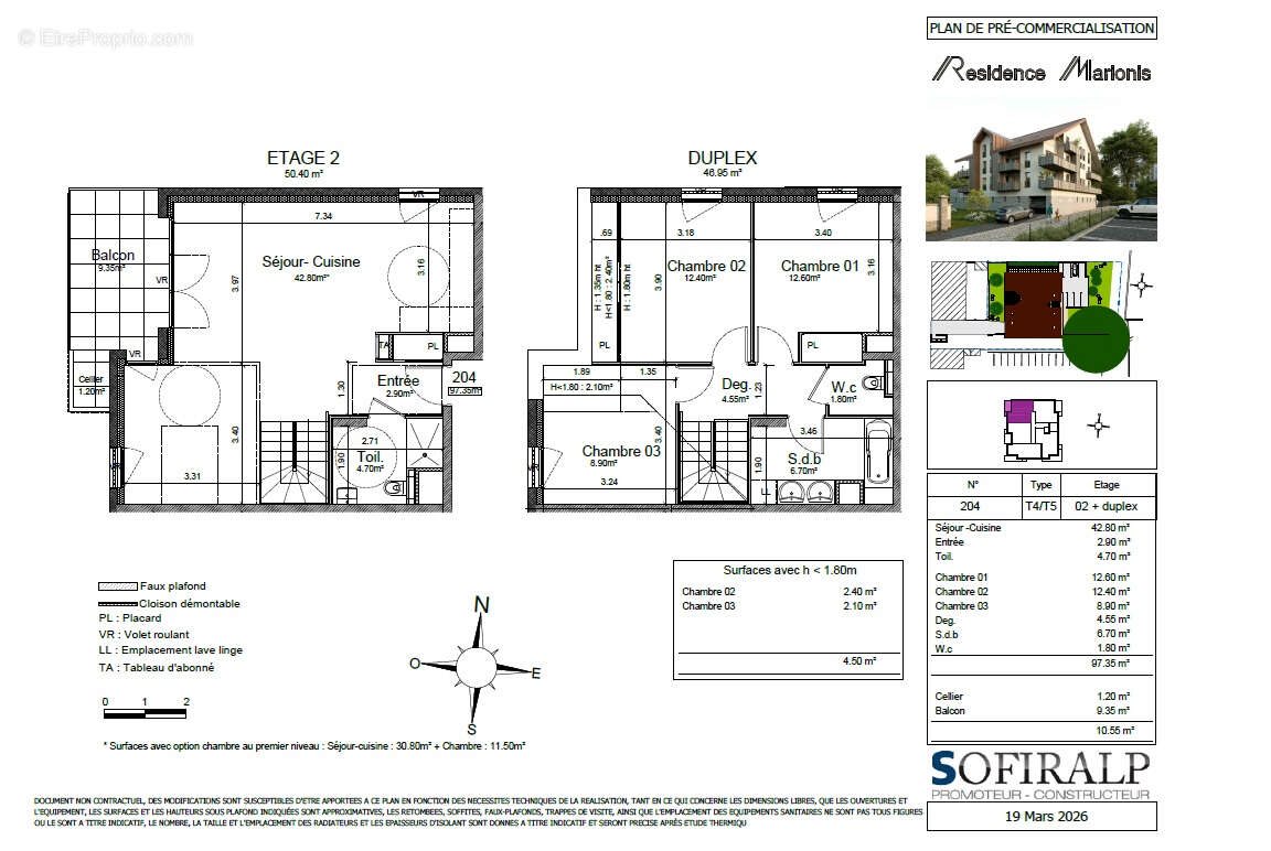 Appartement à vendre, 97m², Bourgoin-Jallieu