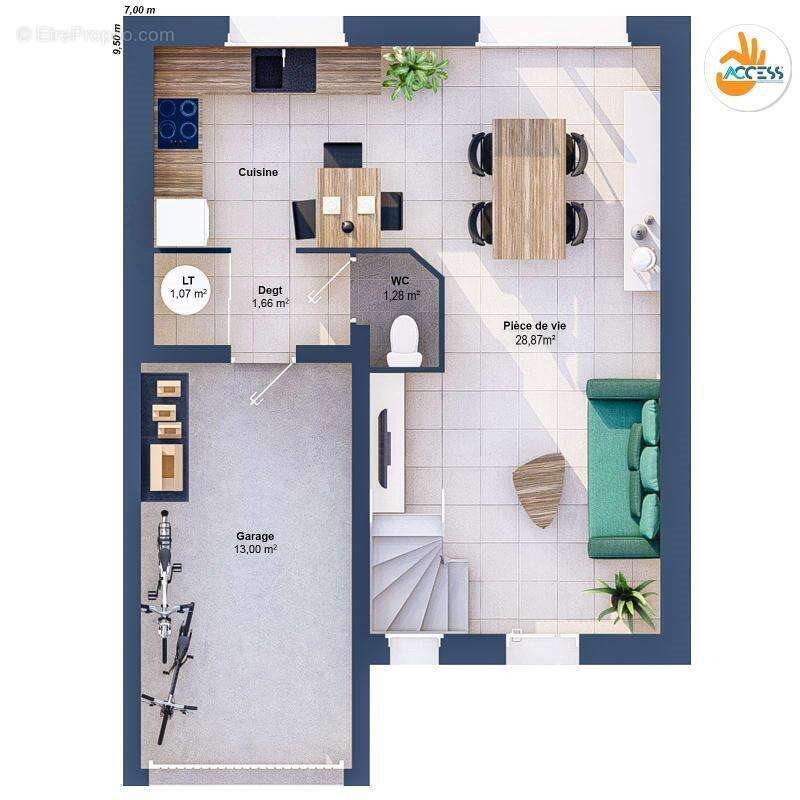 Maison à vendre, 73m², Arques-la-Bataille