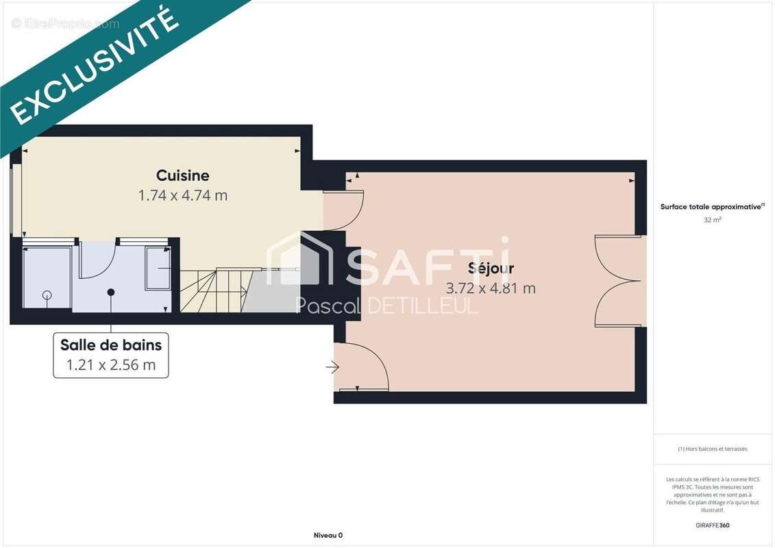 Appartement à vendre, 62m², Garches