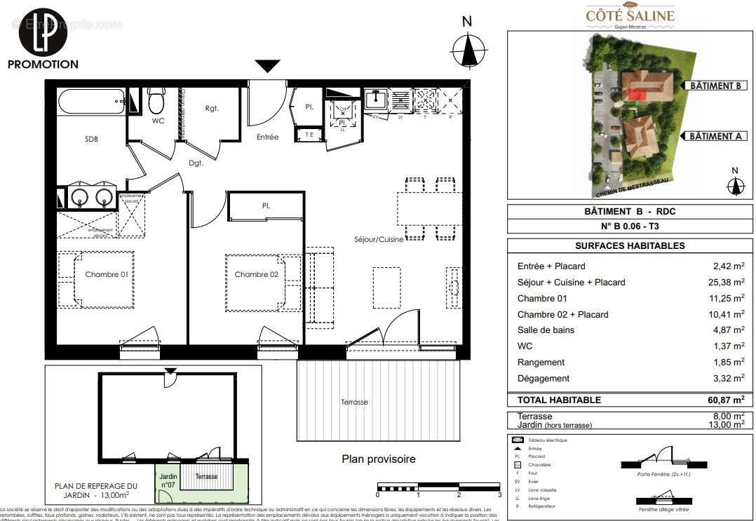 Appartement à vendre, 60m², Gujan-Mestras