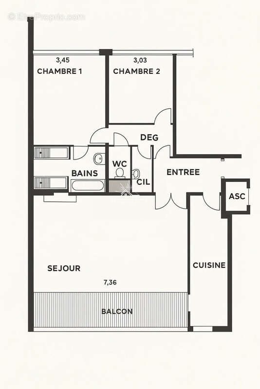 Appartement à vendre, 85m², Wasquehal