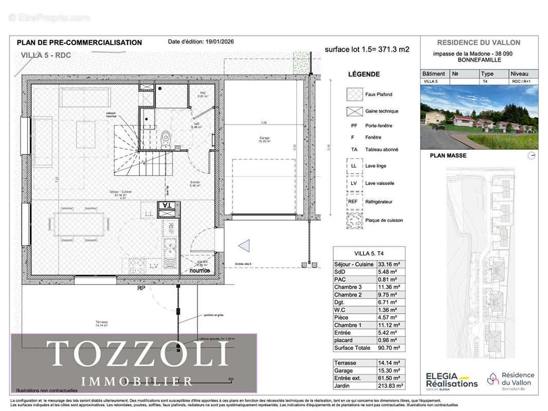Maison à vendre, 90m², Bonnefamille