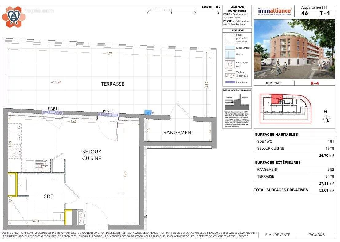 Appartement à vendre, 24m², Miramas