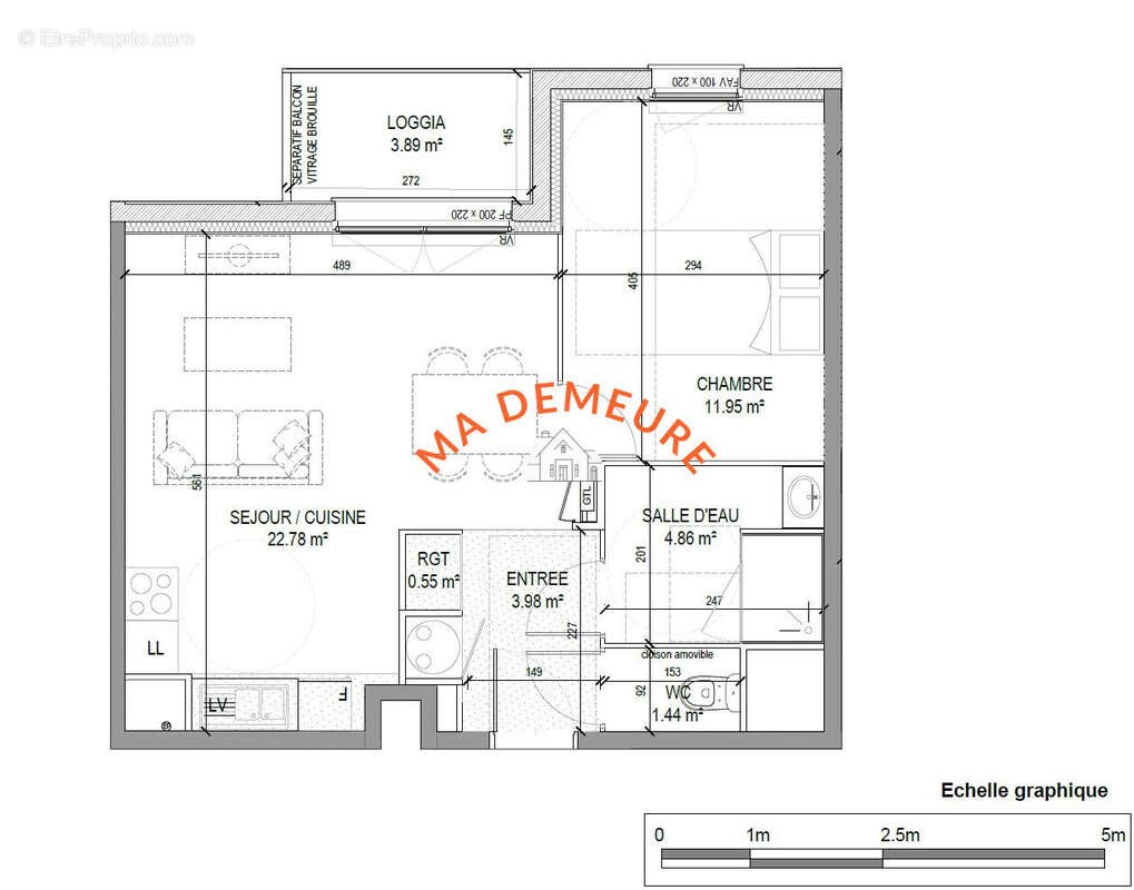 Appartement à vendre, 45m², Wambrechies