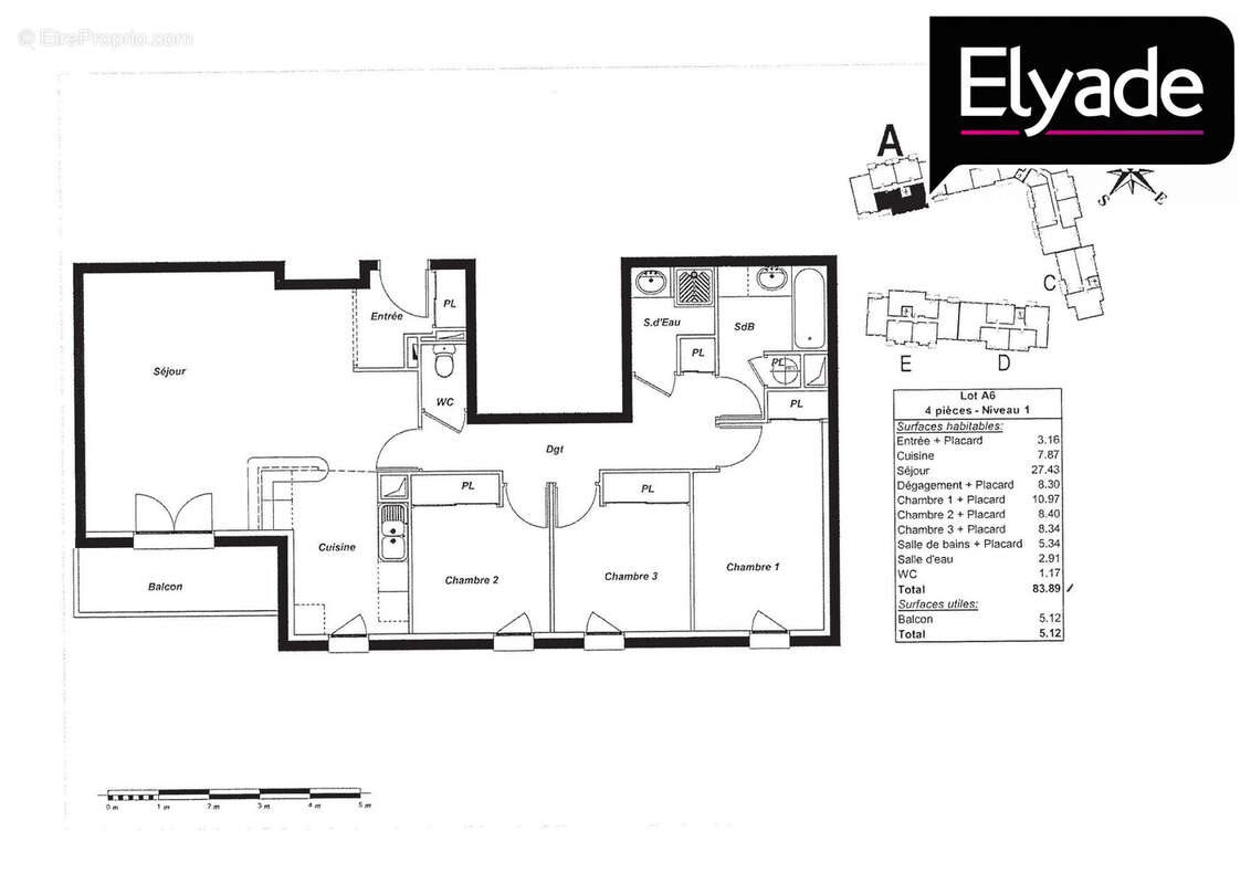 Appartement à vendre, 84m², Saint-André-de-Cubzac