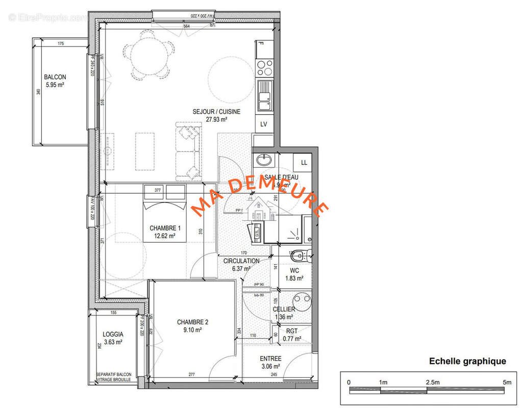 Appartement à vendre, 67m², Wambrechies
