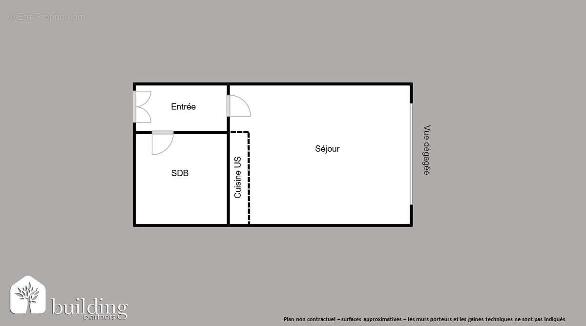 Appartement à vendre, 20m², Courbevoie