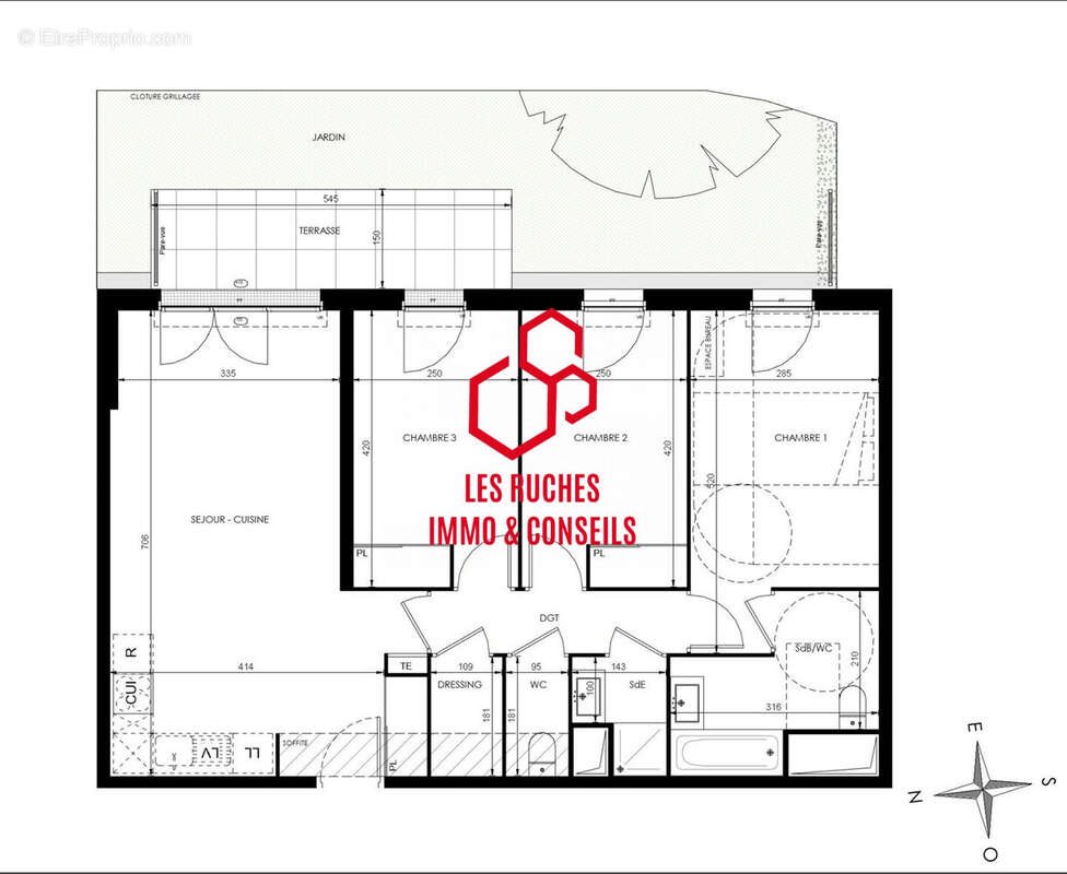 Appartement à vendre, 77m², Dammarie-les-Lys