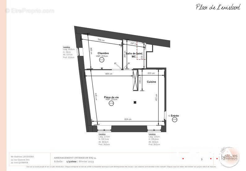 Appartement à vendre, 45m², Quimper