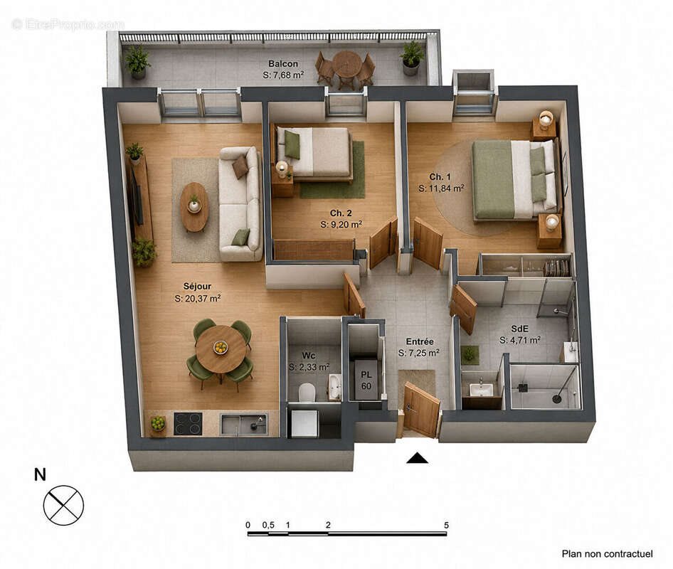 Appartement à vendre, 55m², Orléans