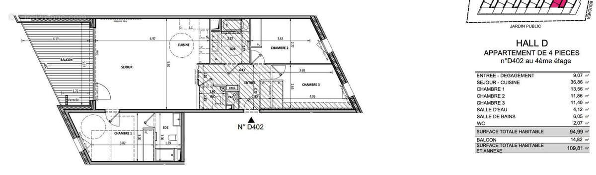Appartement à vendre, 95m², Aix-les-Bains