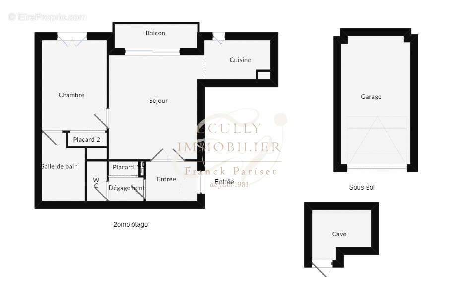 Appartement à vendre, 40m², Fontaines-sur-Saône