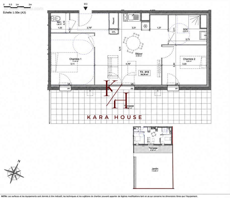 Appartement à vendre, 21m², Caen