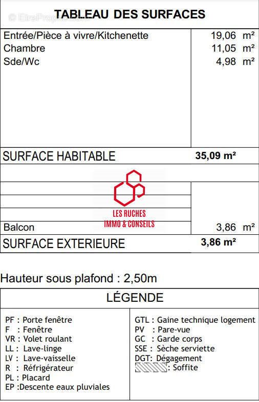 Appartement à vendre, 35m², Roissy-en-Brie