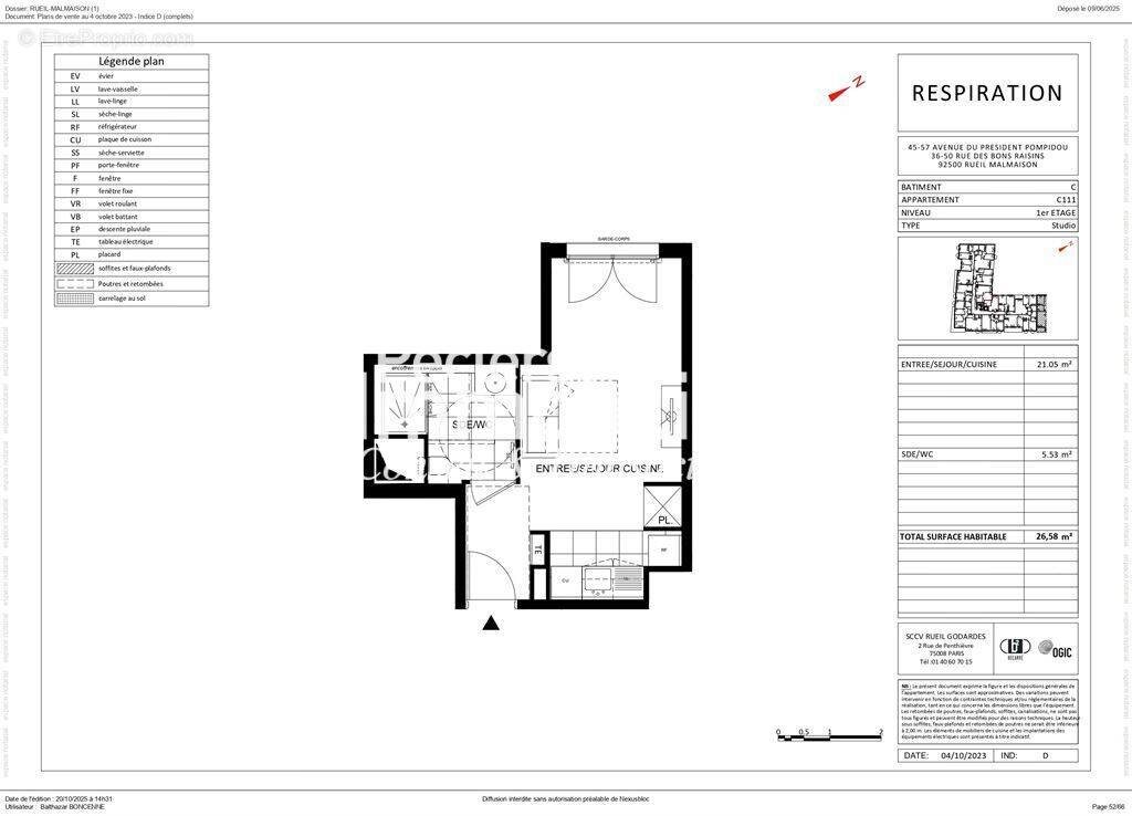 Appartement à vendre, 26m², Rueil-Malmaison