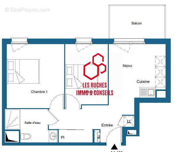 Appartement à vendre, 47m², Bondy