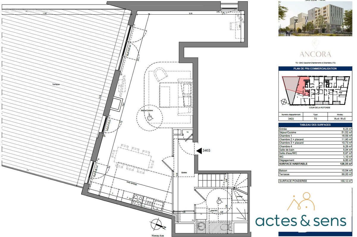 Appartement à vendre, 128m², Chambéry