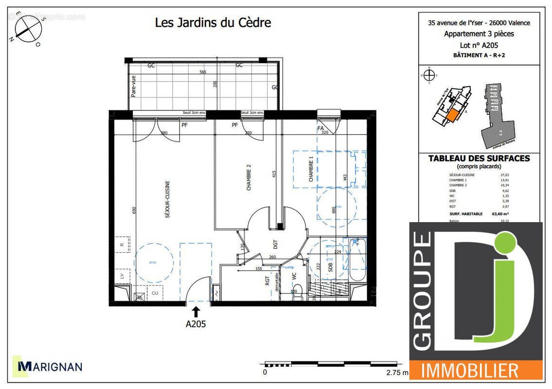 Appartement à vendre, 63m², Valence