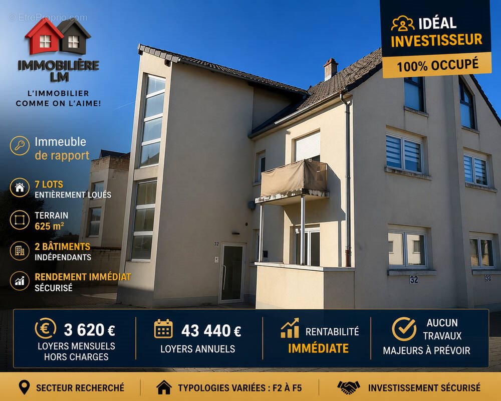 Appartement à vendre, 522m², L'Hôpital