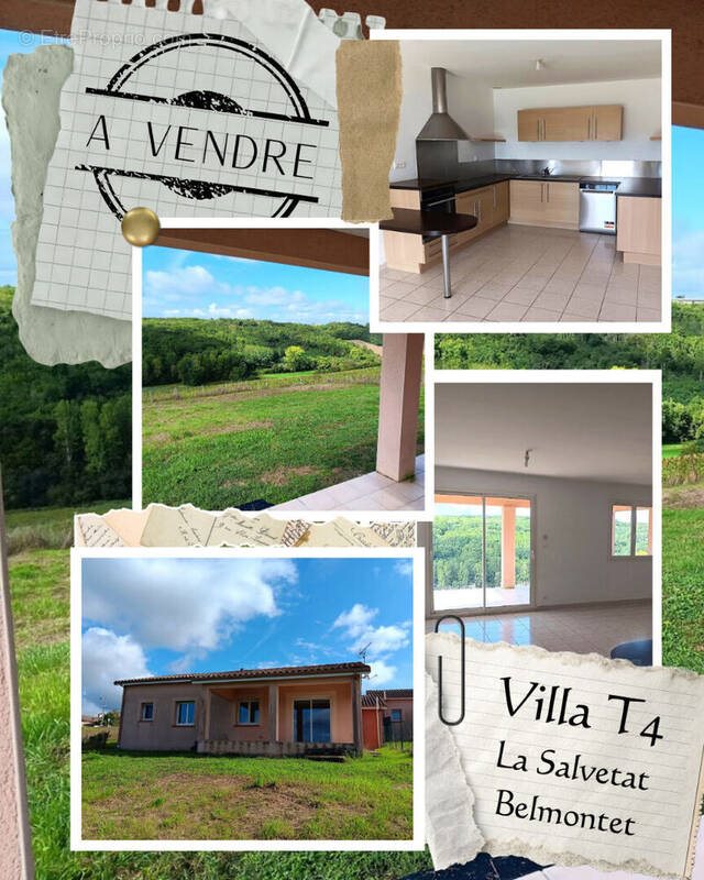 Maison à vendre, 93m², La Salvetat-Belmontet