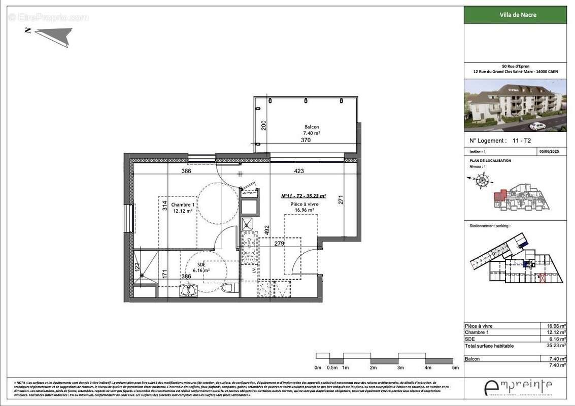 Appartement à vendre, 35m², Caen