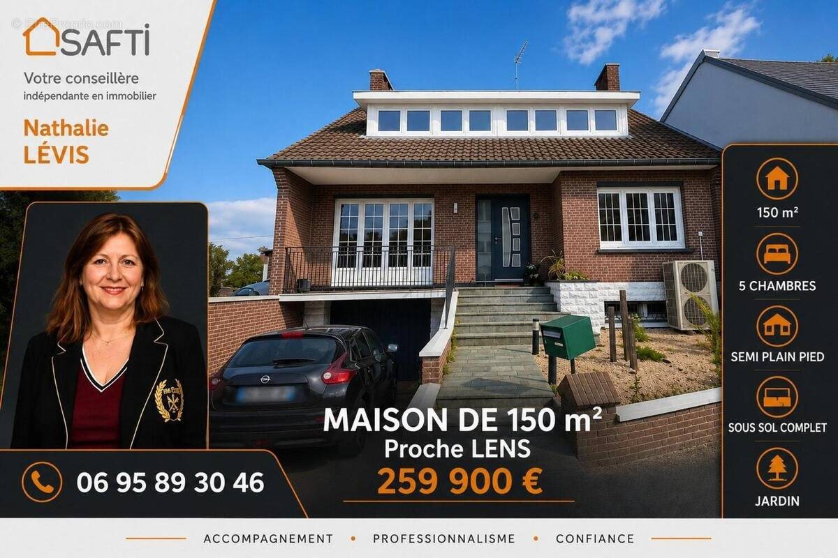 Maison à vendre, 150m², Lens