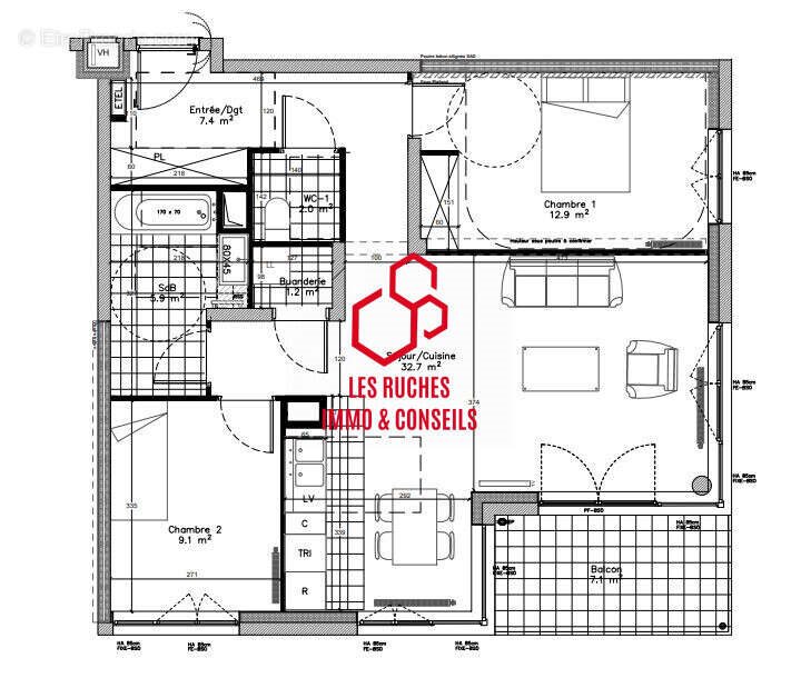 Appartement à vendre, 71m², Gif-sur-Yvette