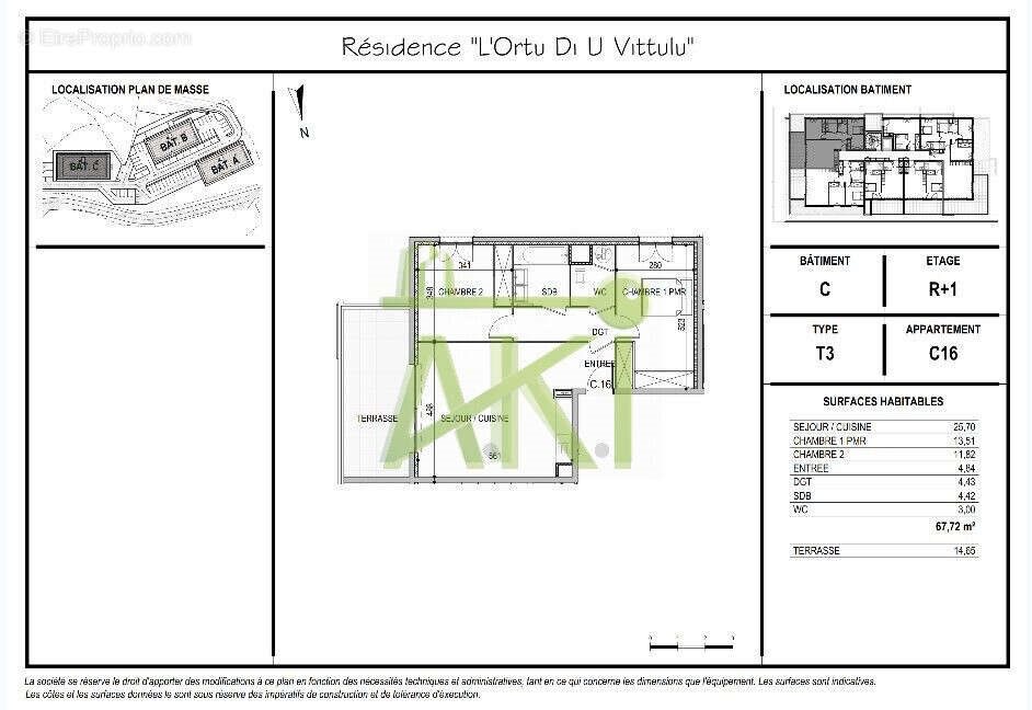 Appartement à vendre, 67m², Ajaccio