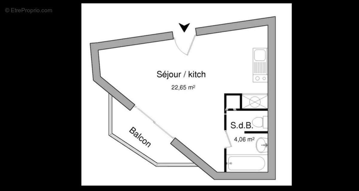Appartement à vendre, 26m², Poitiers