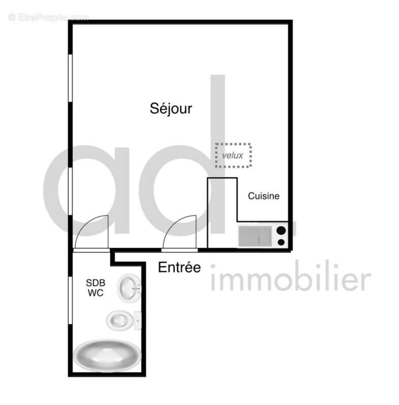 Appartement à vendre, 22m², La Rochelle