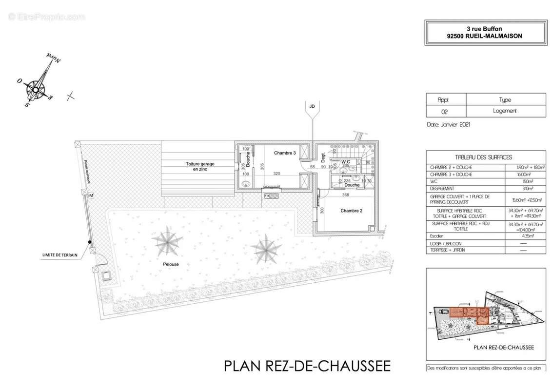 Appartement à vendre, 104m², Rueil-Malmaison