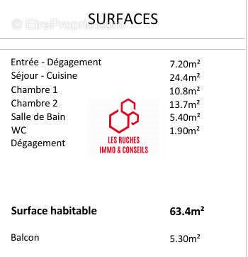 Appartement à vendre, 63m², Melun