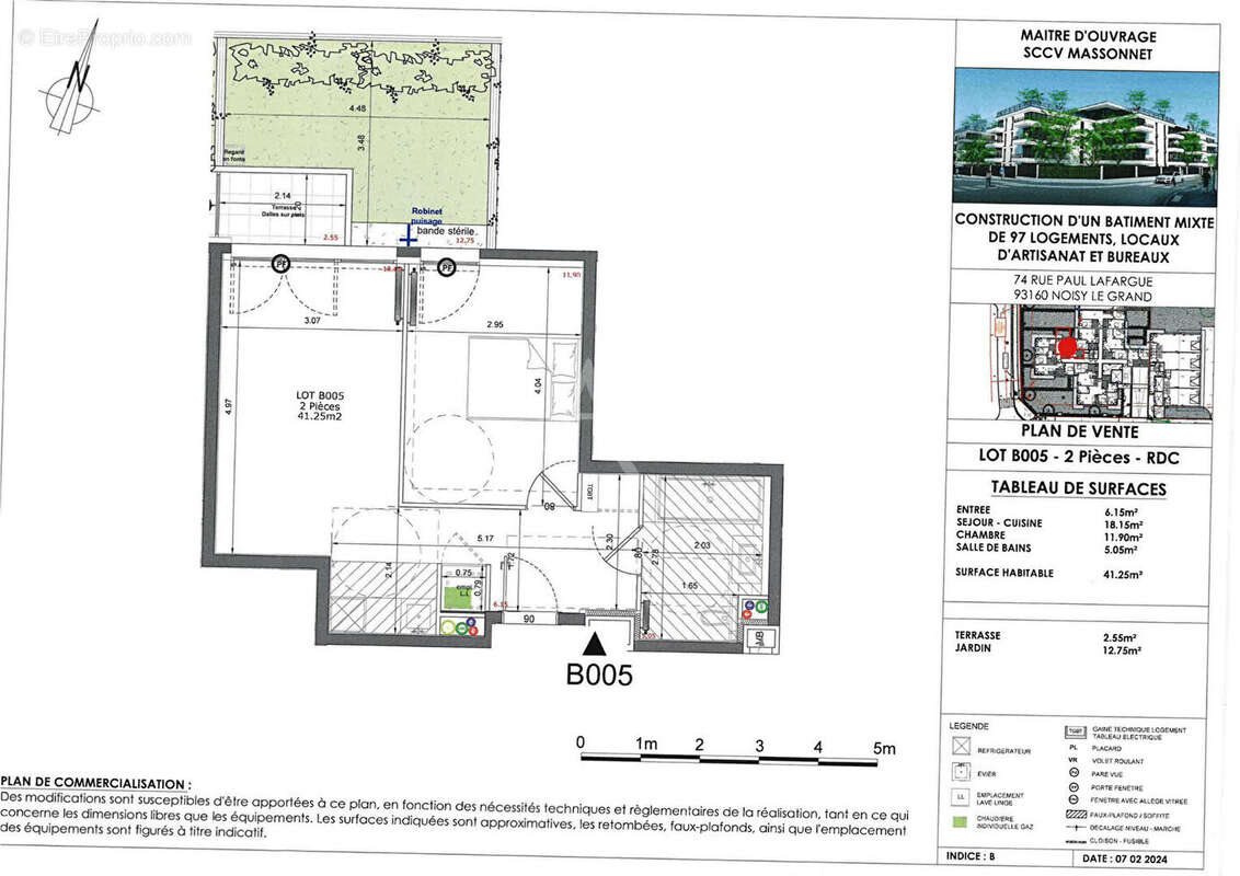 Appartement à vendre, 41m², Noisy-le-Grand