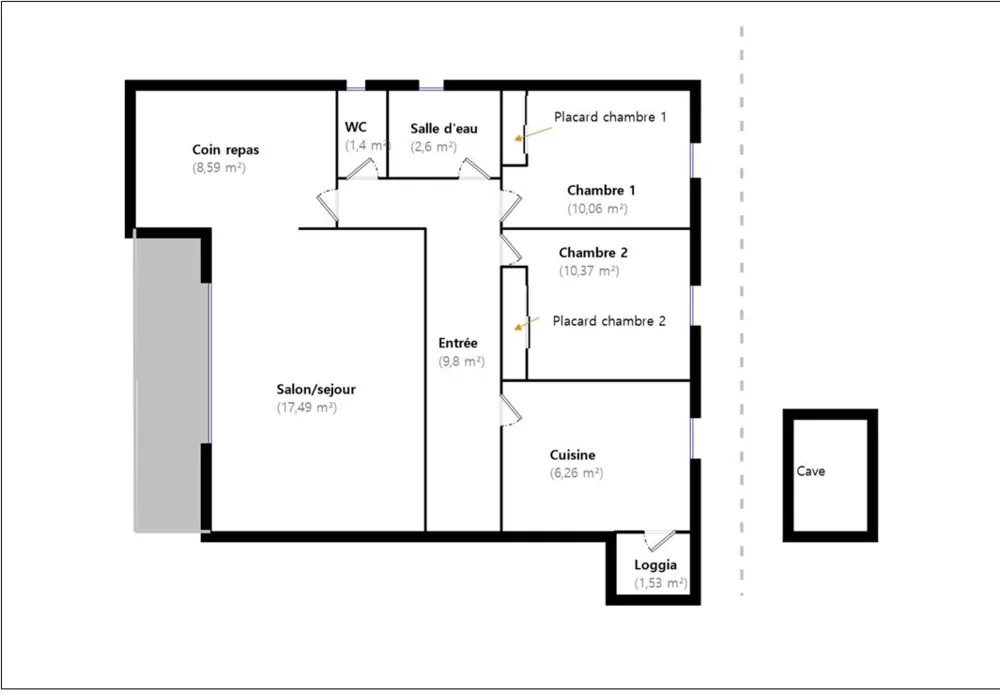 Appartement à vendre, 68m², Perpignan