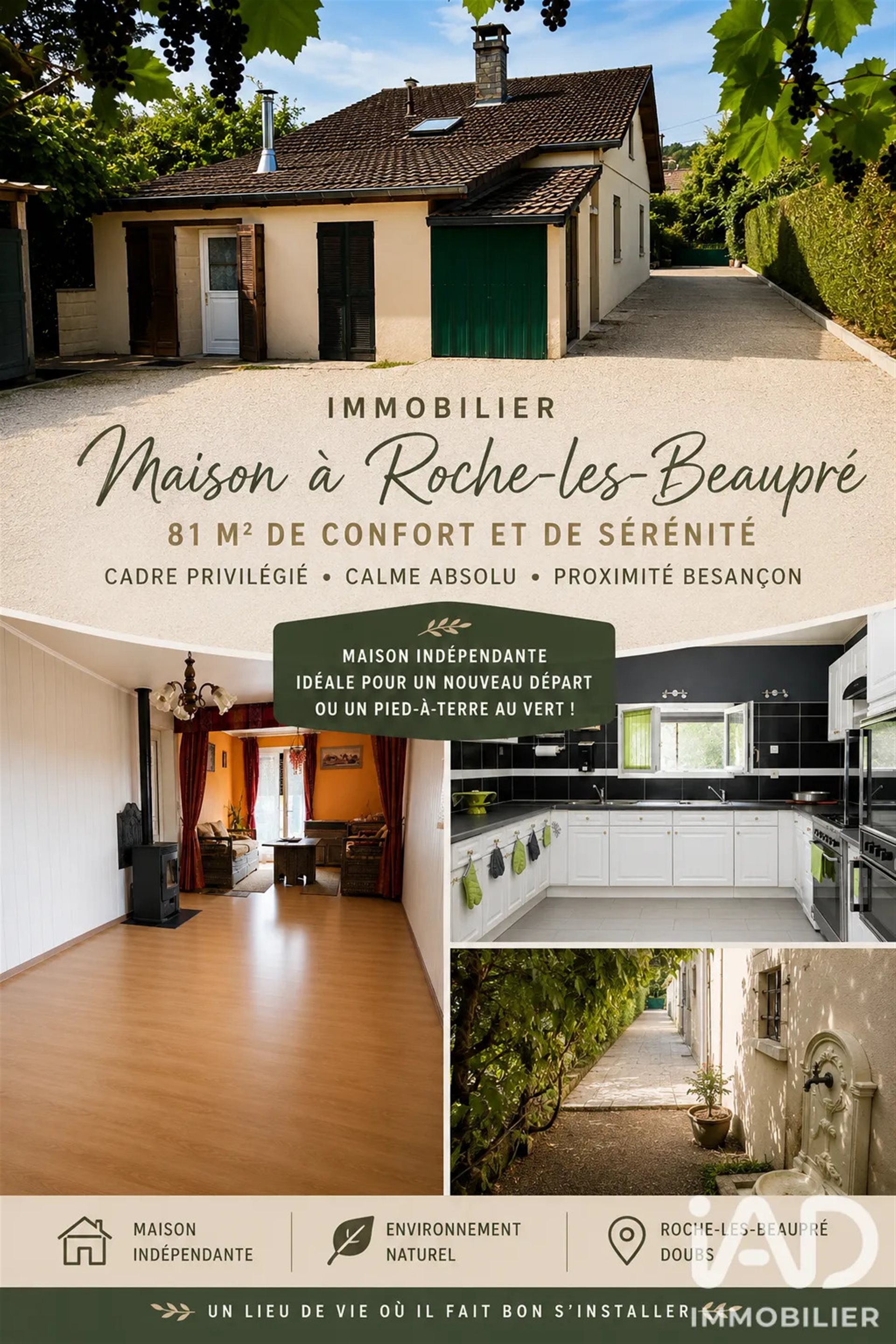 Maison à vendre, 81m², Roche-lez-Beaupré