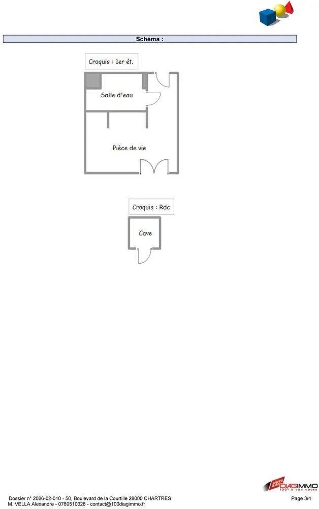 Appartement à vendre, 18m², Chartres