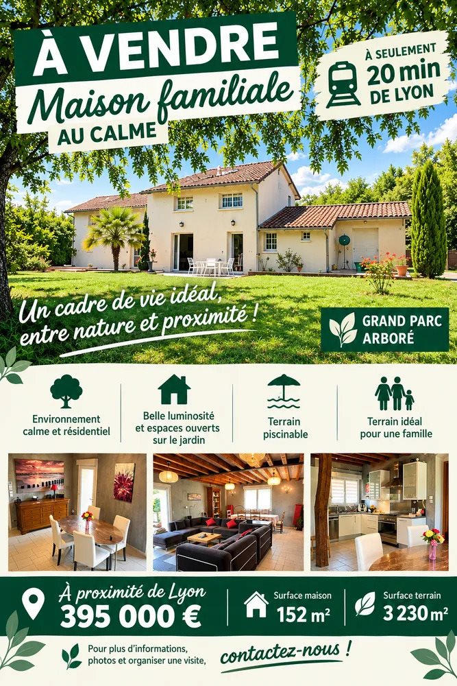 Maison à vendre, 156m², Monthieux