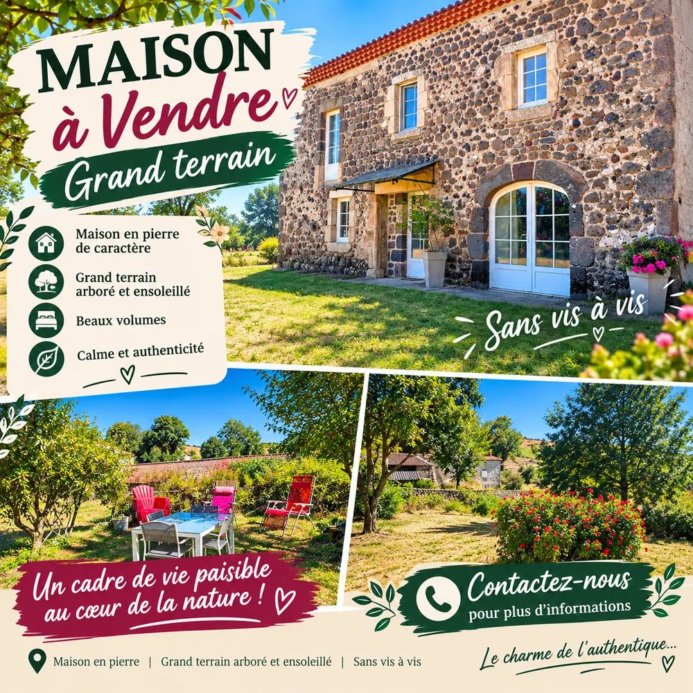 Maison à vendre, 110m², Saint-Haon
